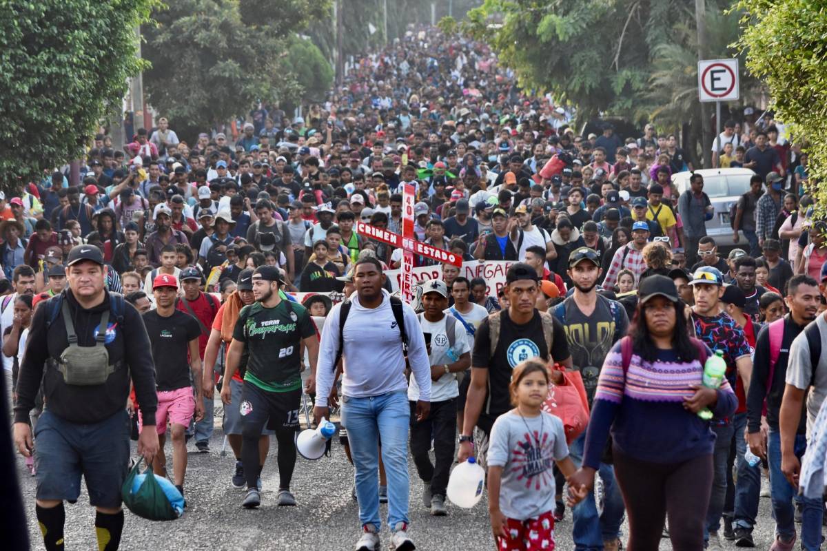México promete “libre tránsito” para la actual caravana migrante