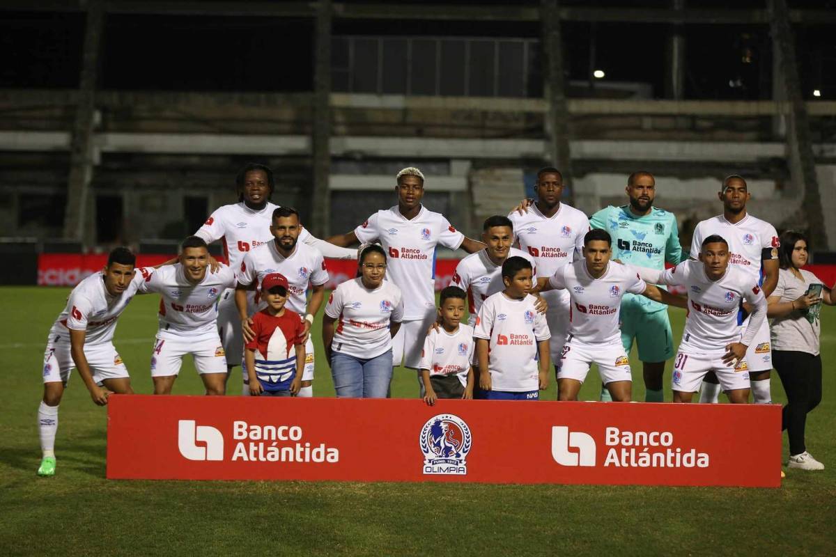 El 11 titular del Olimpia que enfrenta al Olancho FC.