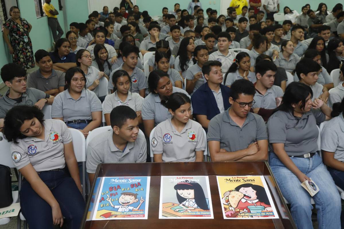 Durante más de dos horas, los estudiantes del Honduras Corea fueron capacitados sobre el nuevo proyecto de Mente Sana.