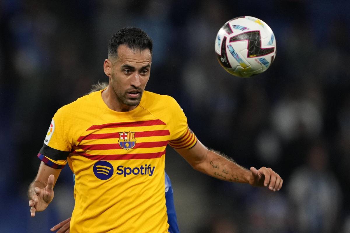 Sergio Busquets fue titular en la victoria de 4-2 del Barcelona ante Espanyol.