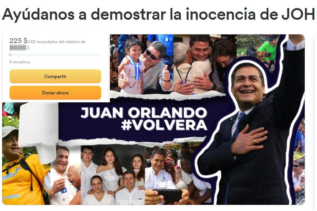 Familia de JOH pide dinero para contratar equipo de abogados