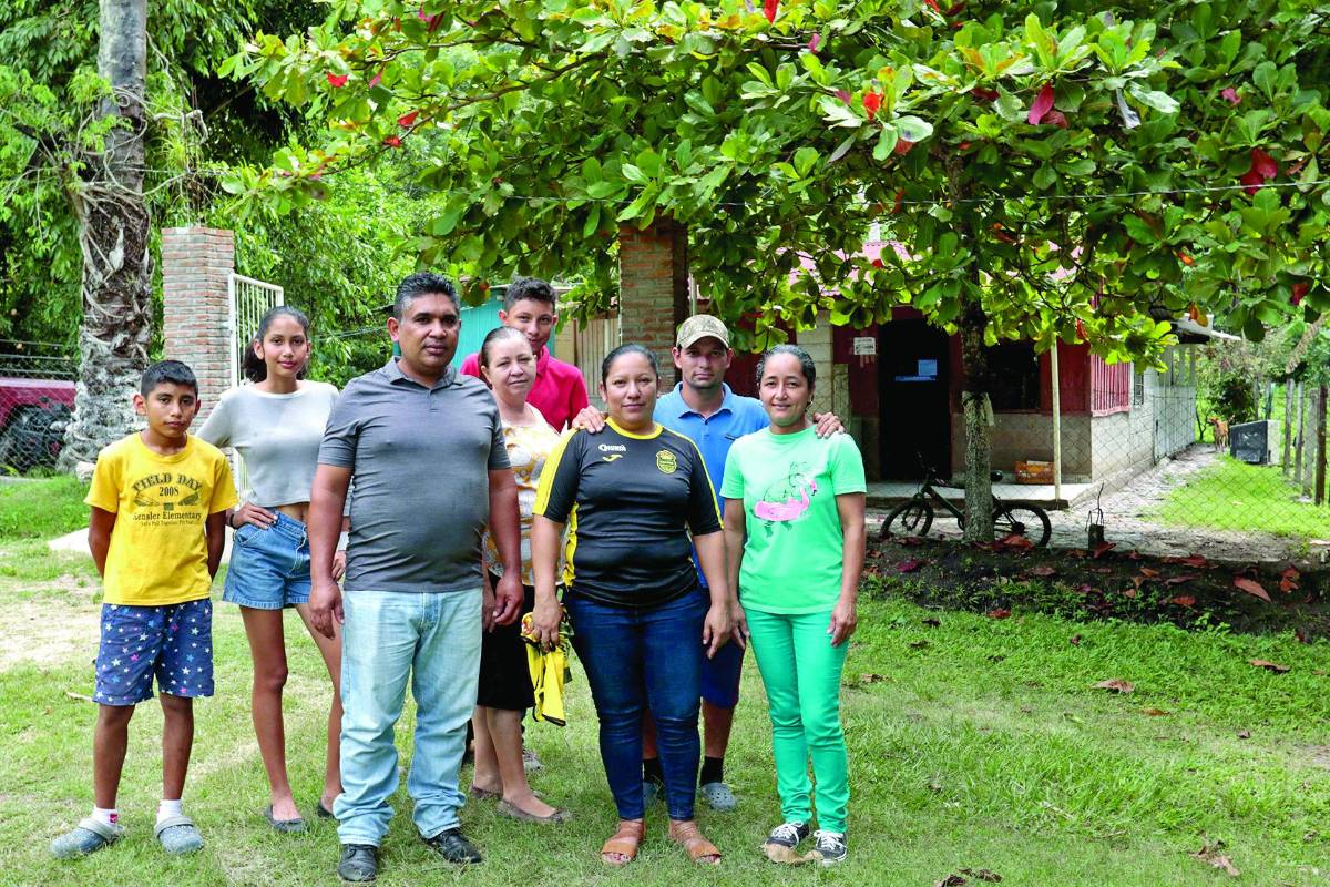 La familia de Marco Aceituno.