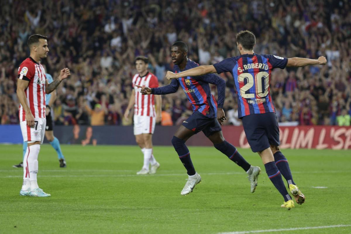 Dembélé fue la figura en el duelo ante Athletic Club.