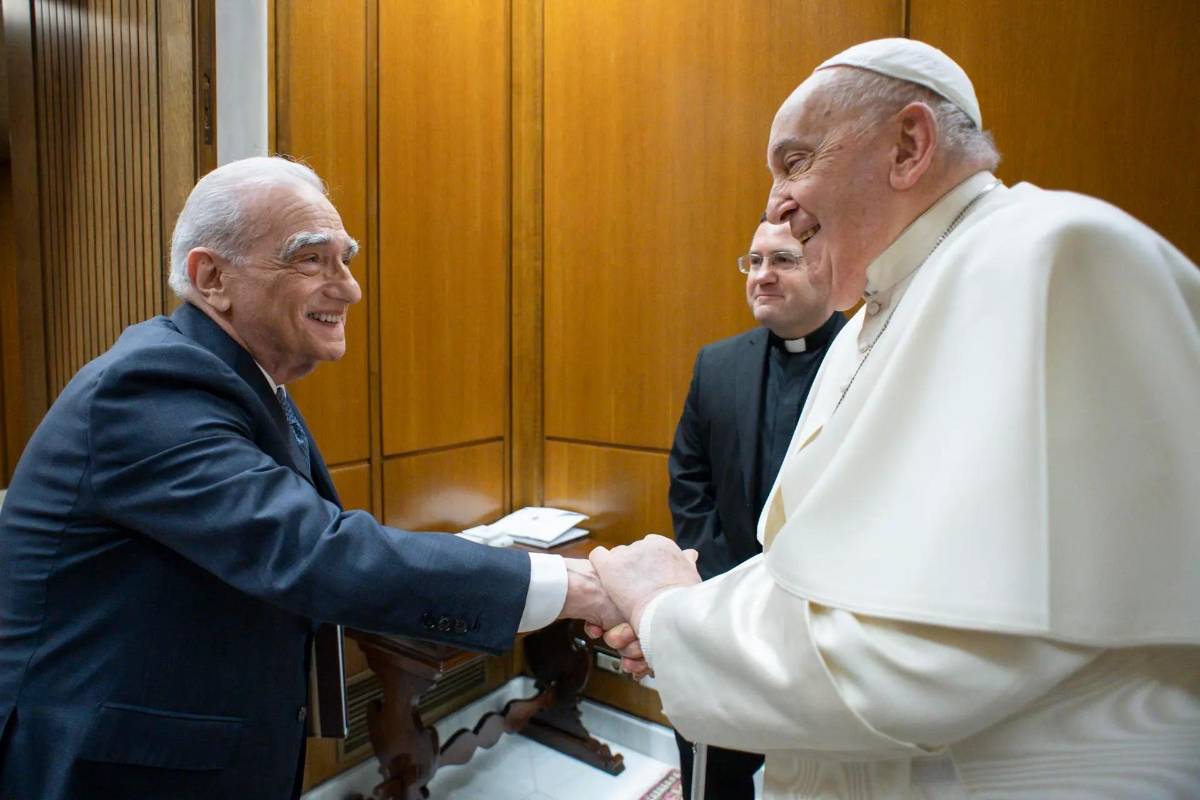 El papa se reunió con Martin Scorsese, que prepara una película sobre Jesús