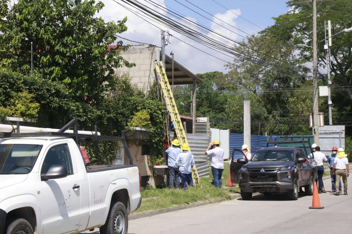 Más de 65 zonas no tendrán energía esta semana en San Pedro Sula