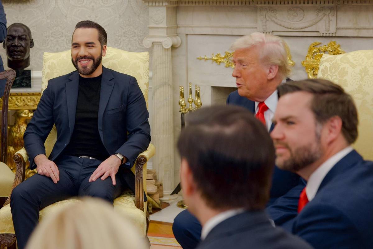 Las imágenes del encuentro entre Trump y Bukele en la Casa Blanca