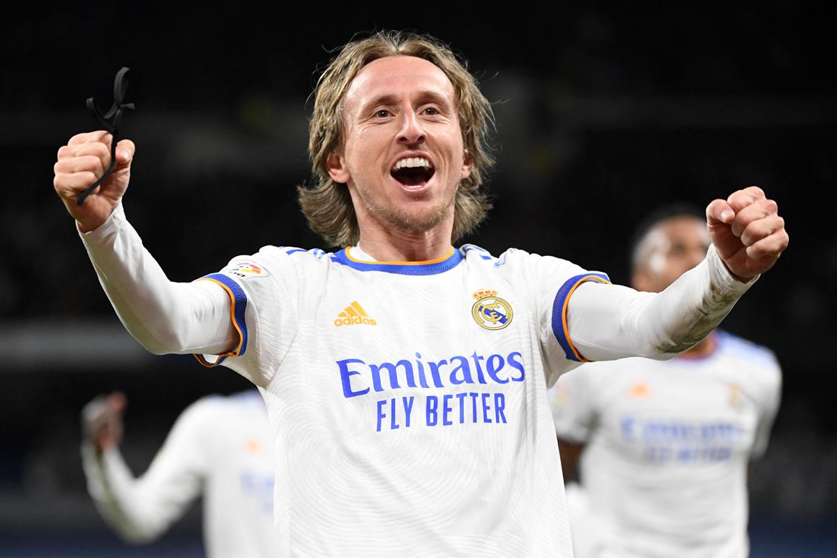 La emoción de Luka Modric tras su tremendo golazo ante la Real Sociedad.