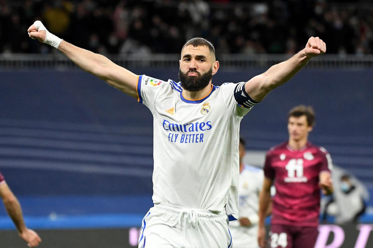 Karim Benzema ya suma 19 goles en esta temporada de la Liga Española.