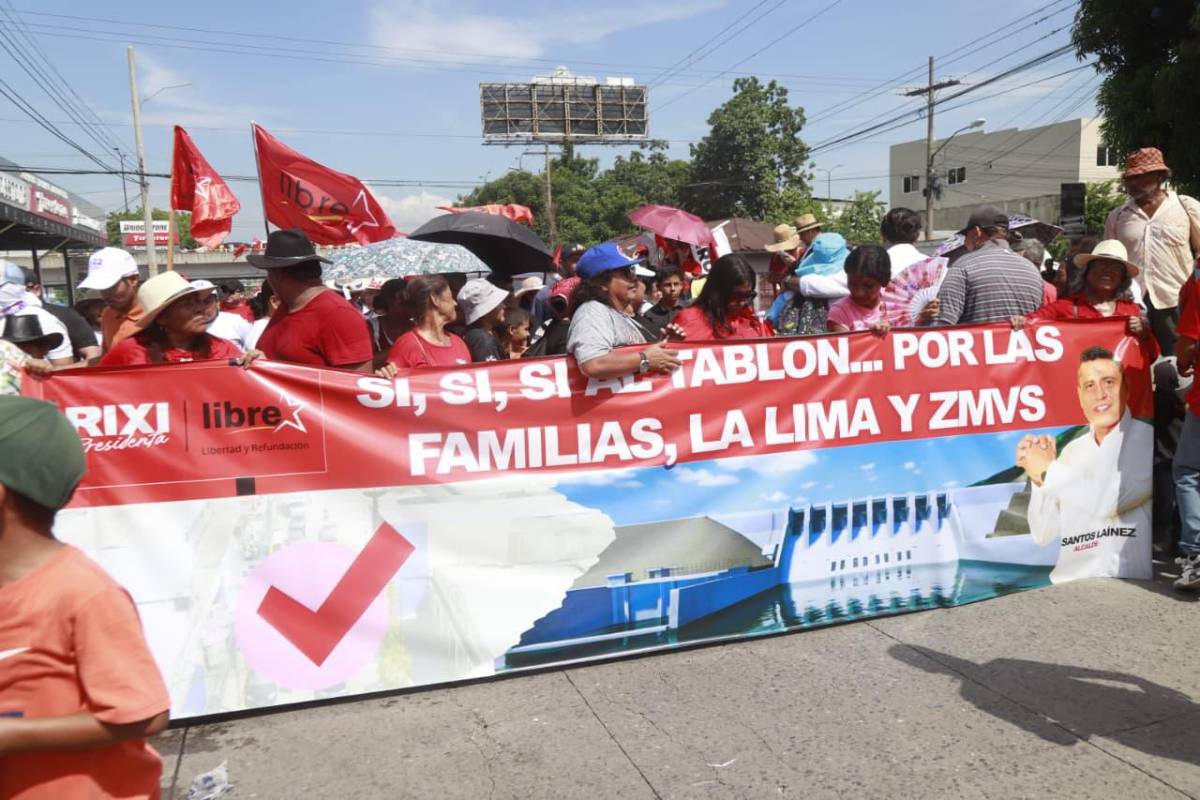 Imágenes: militancia de Libre se hace sentir en San Pedro Sula