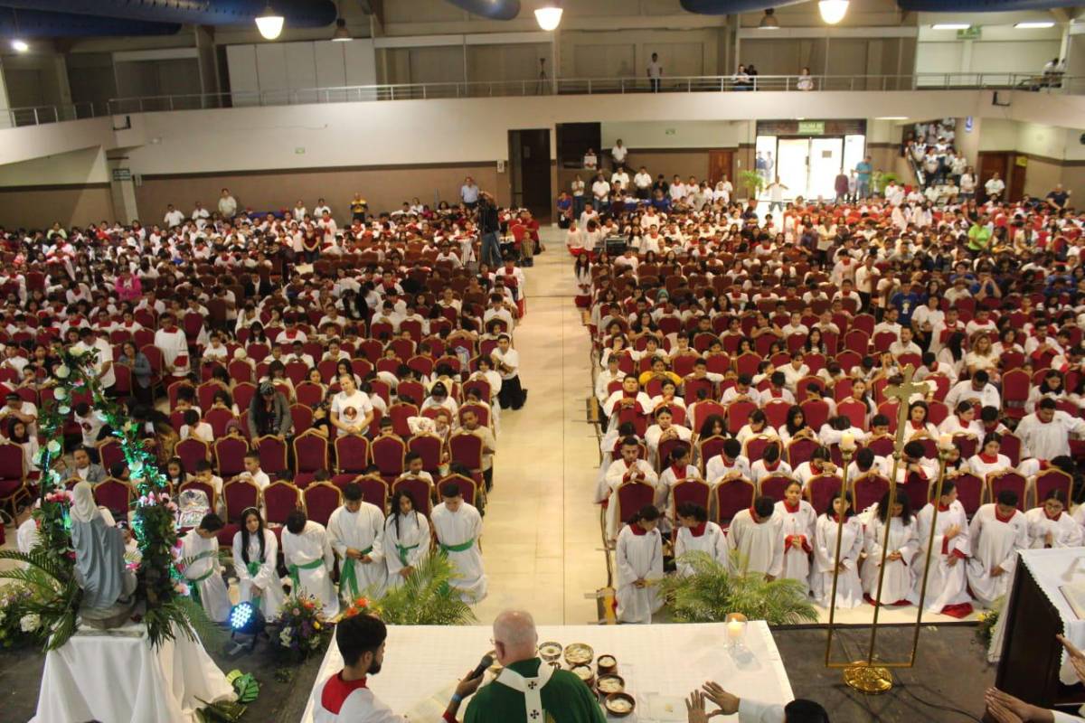 Los monaguillos en el encuentro diocesano.