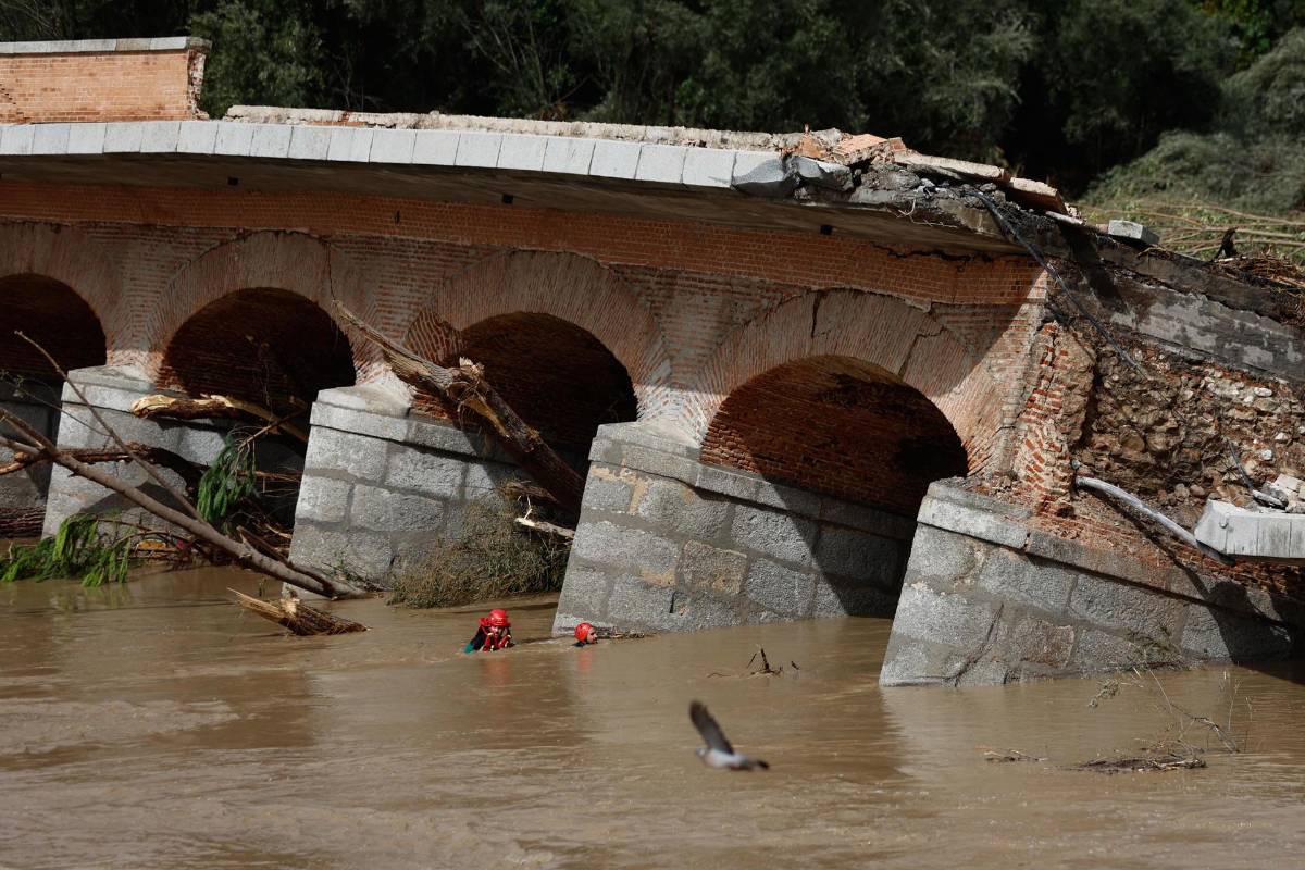 Uno de los desaparecidos tras caer un coche la madrugada de este lunes al río Alberche a su paso por la localidad madrileña de Aldea de Fresno.