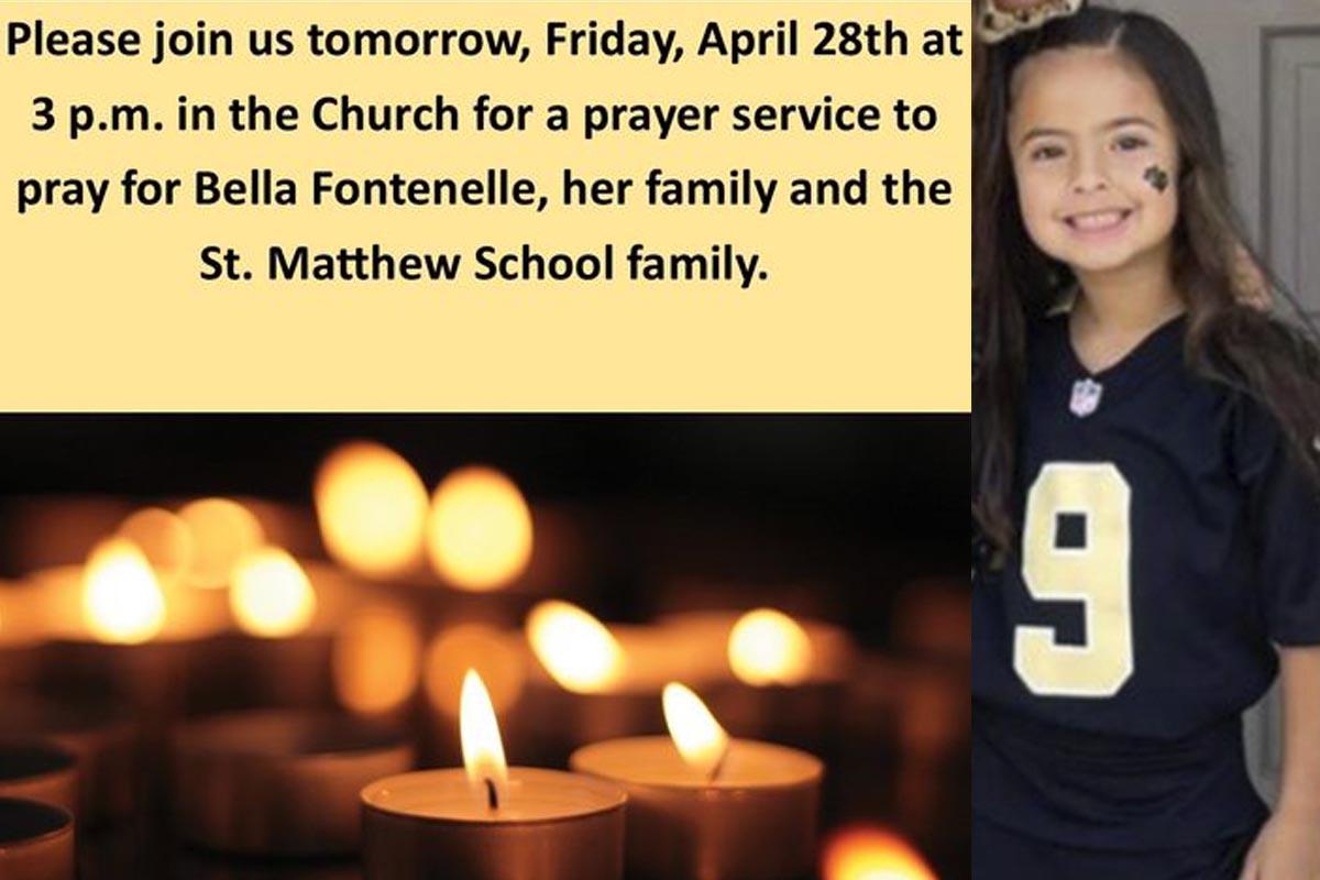 Por luto, cierran escuela de Bella Fontenelle en Lousiana