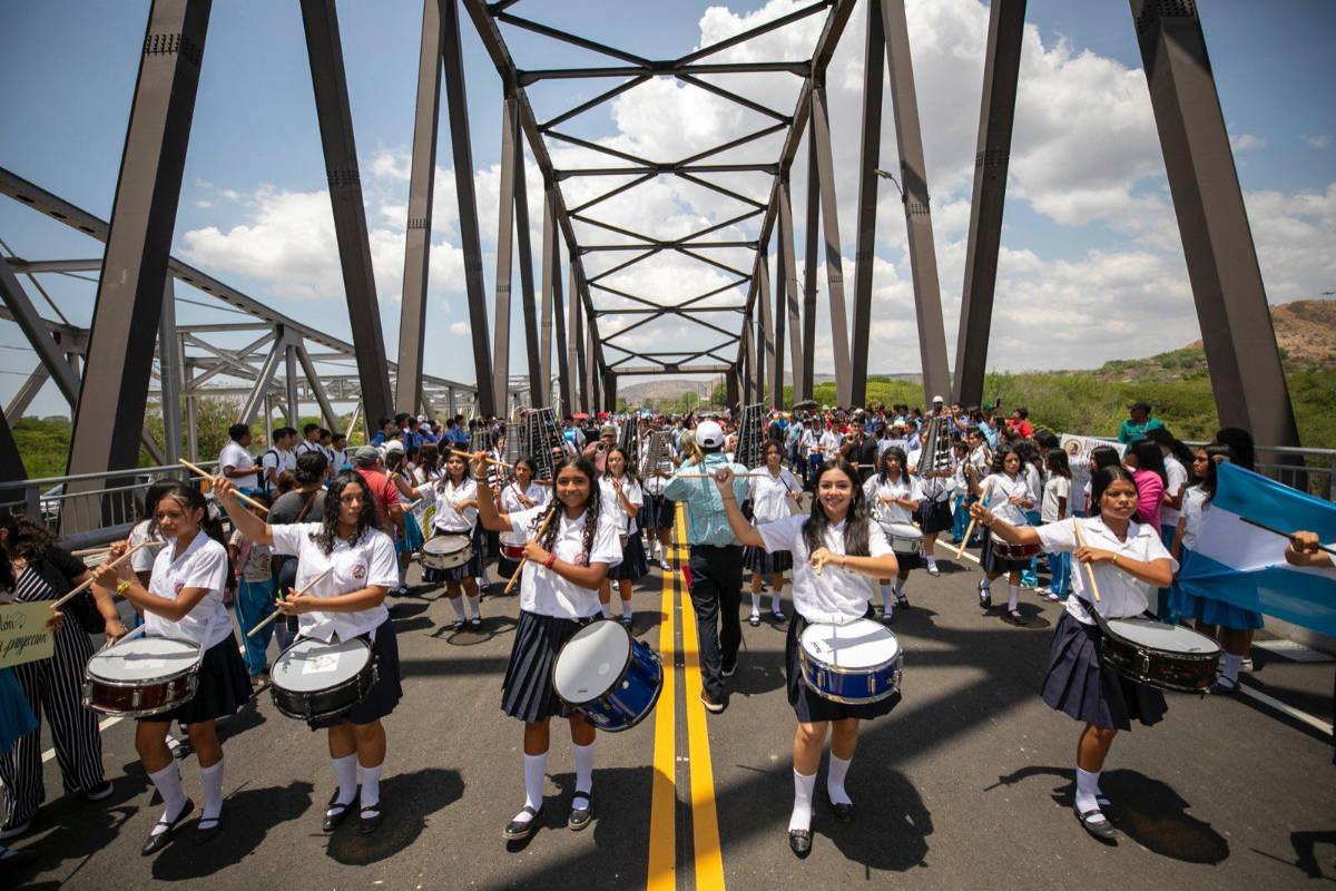 Guacirope, el puente de 160 metros reconstruido en el sur de Honduras