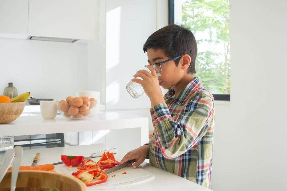 Agua, siempre a la mano durante las clases
