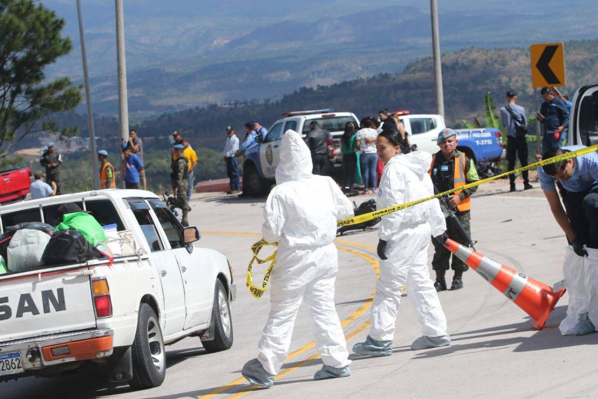 Hijo lamenta la muerte de su padre en accidente cuádruple en El Paraíso