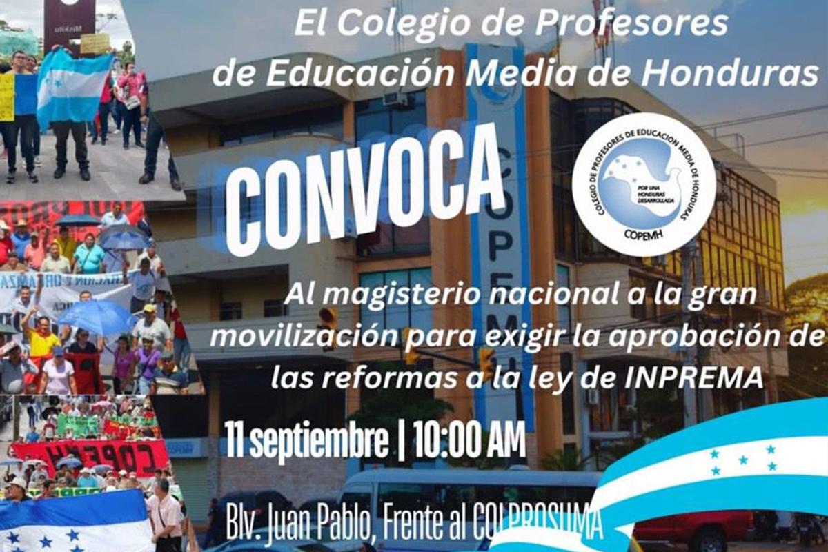 Magisterio a movilización para exigir reformas a la Ley del Inprema