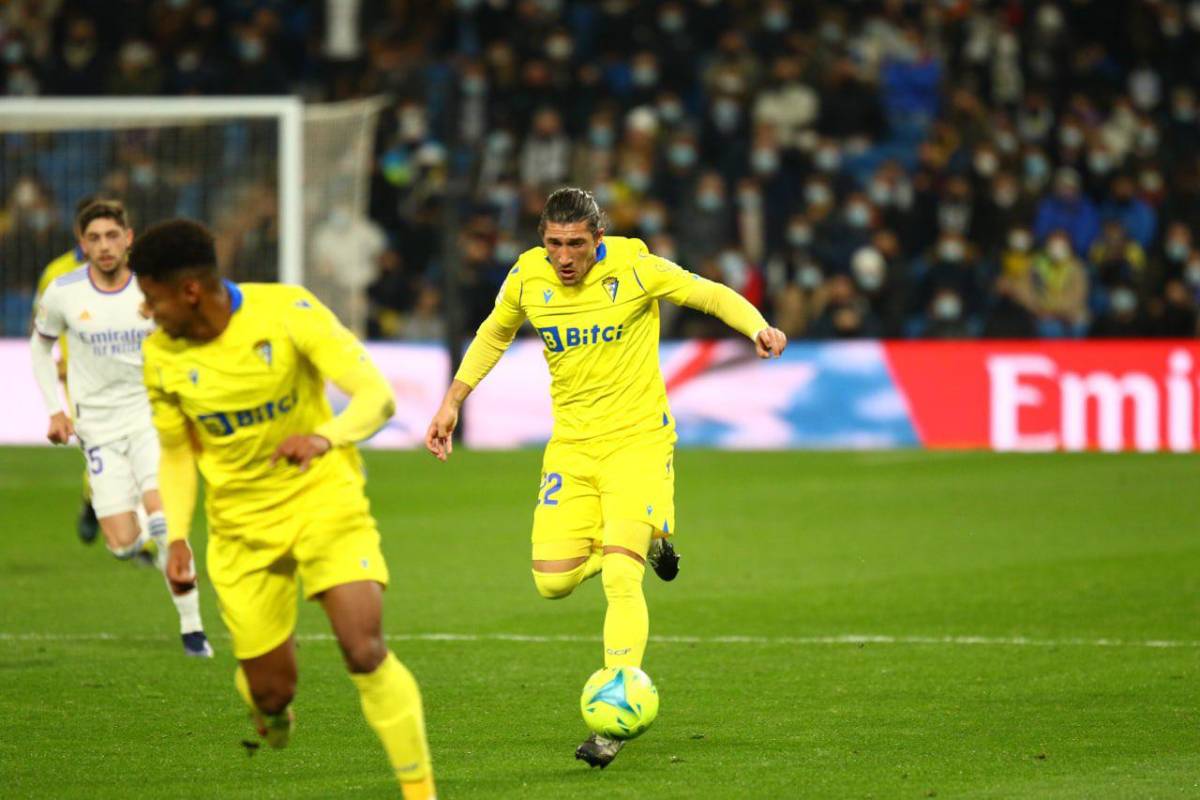 Luis Alfonso Espino del Cádiz tuvo palabras de elogios para Antony Lozano. Foto Twitter Luis Espino.