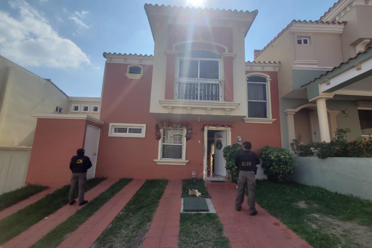 Una de las residencial allanadas por el Ministerio Público.