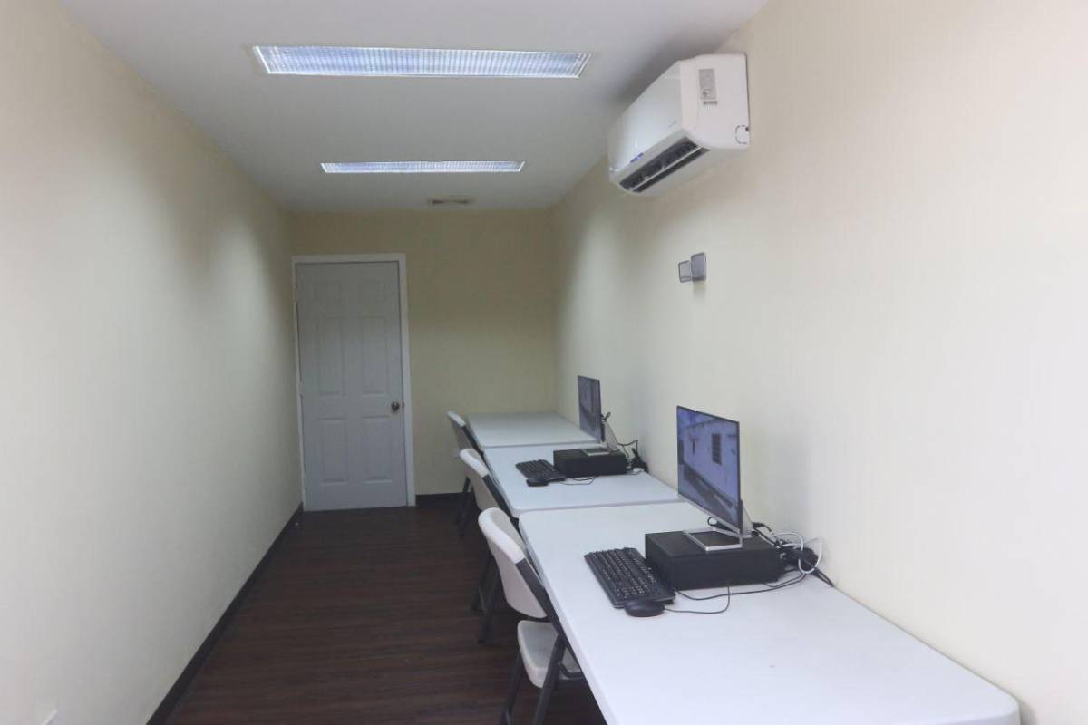 Instalaciones de los juzgados móviles.