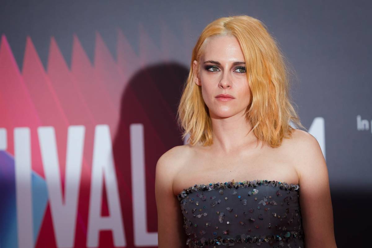 Kristen Stewart en la premier de “Spencer”.