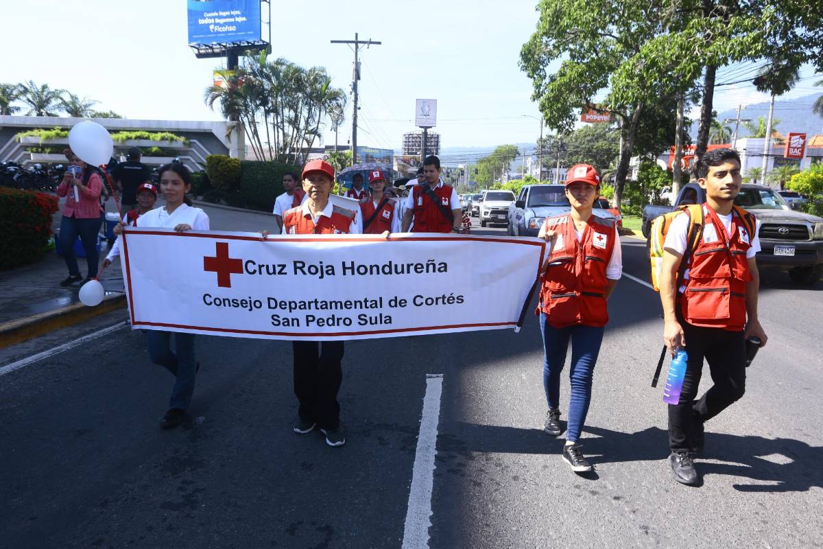 Imágenes de la marcha “Todos contra el dengue” en San Pedro Sula