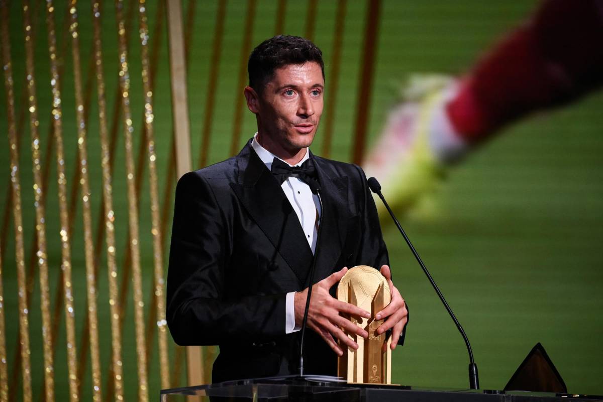 Lewandowski mencionó en su discurso que era un honor recibir el Trofeo, sobre todo por el nombre que lleva.