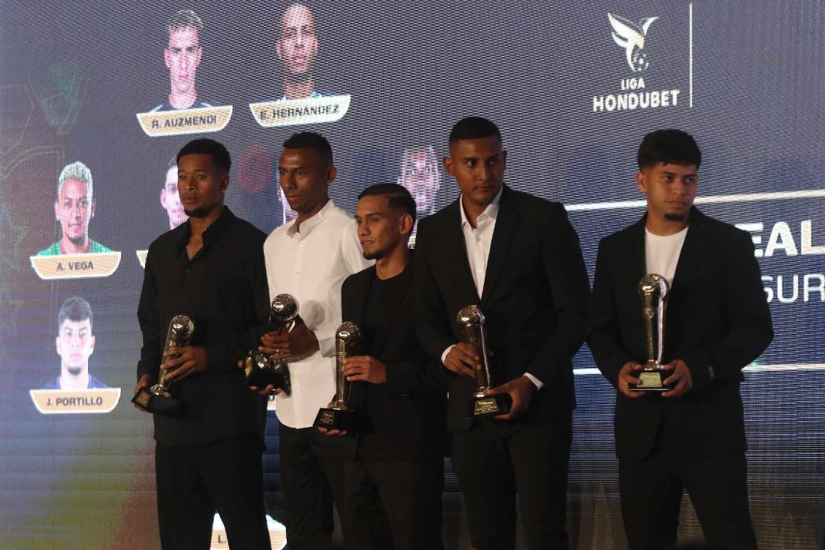 Motagua y Olimpia arrasan: ganadores e inesperado 11 ideal en premios de Liga Nacional