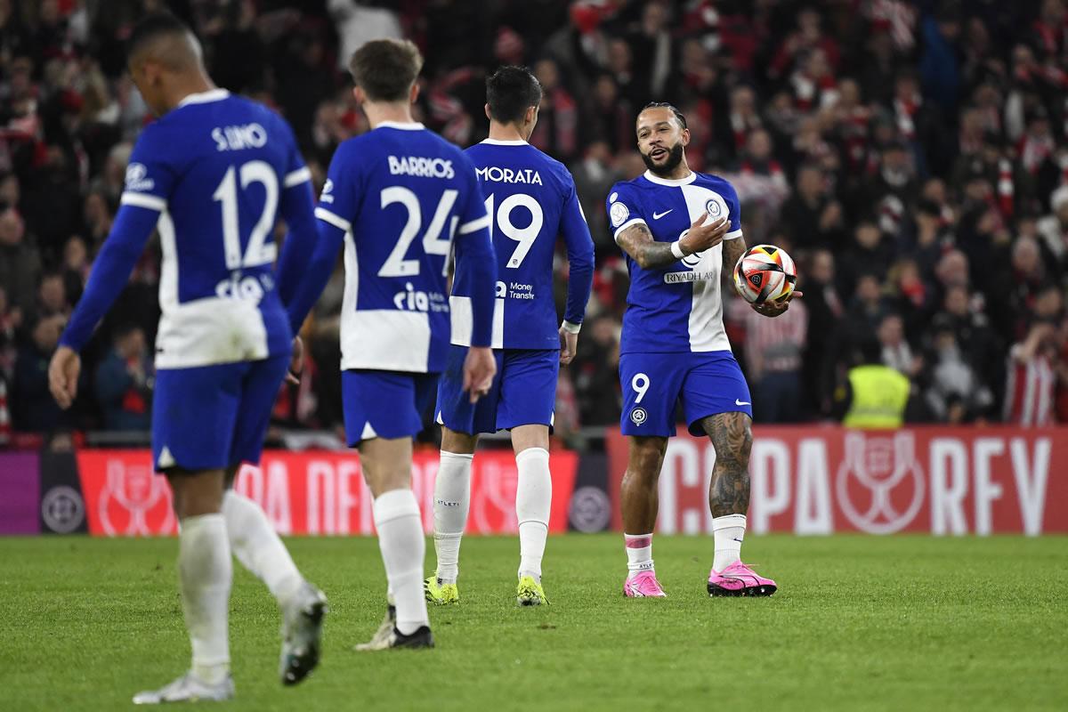 El Atlético de Madrid sufrió una dolorosa eliminación en semifinales de la Copa del Rey.