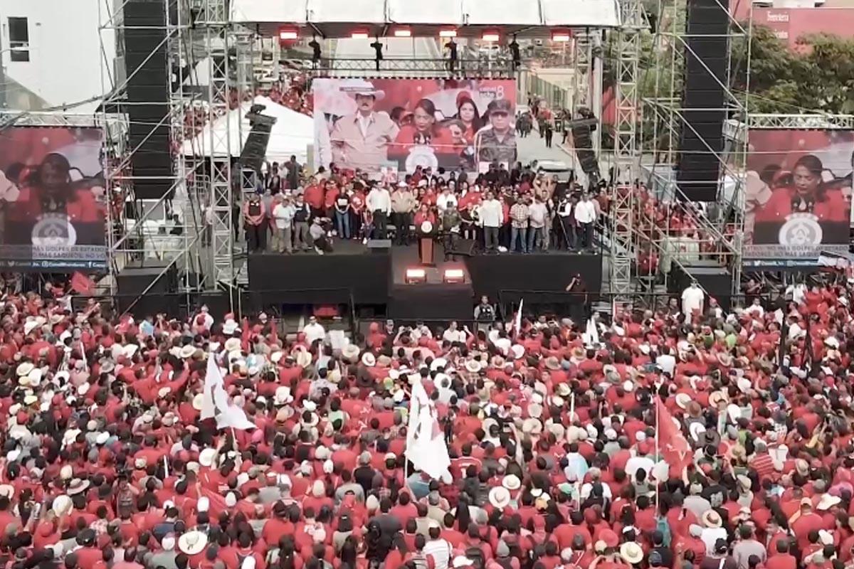 Manuel Zelaya convoca movilización en apoyo a Xiomara Castro