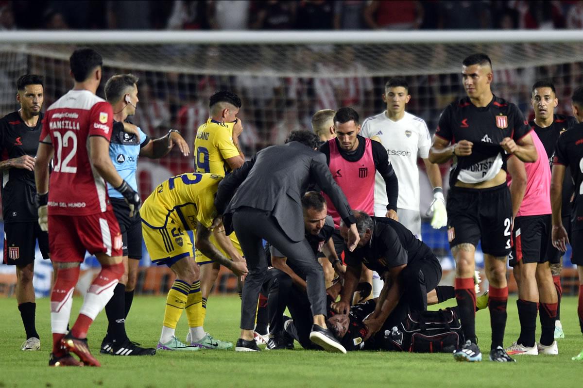 Futbolista convulsiona en pleno campo y suspenden partido Estudiantes-Boca Juniors