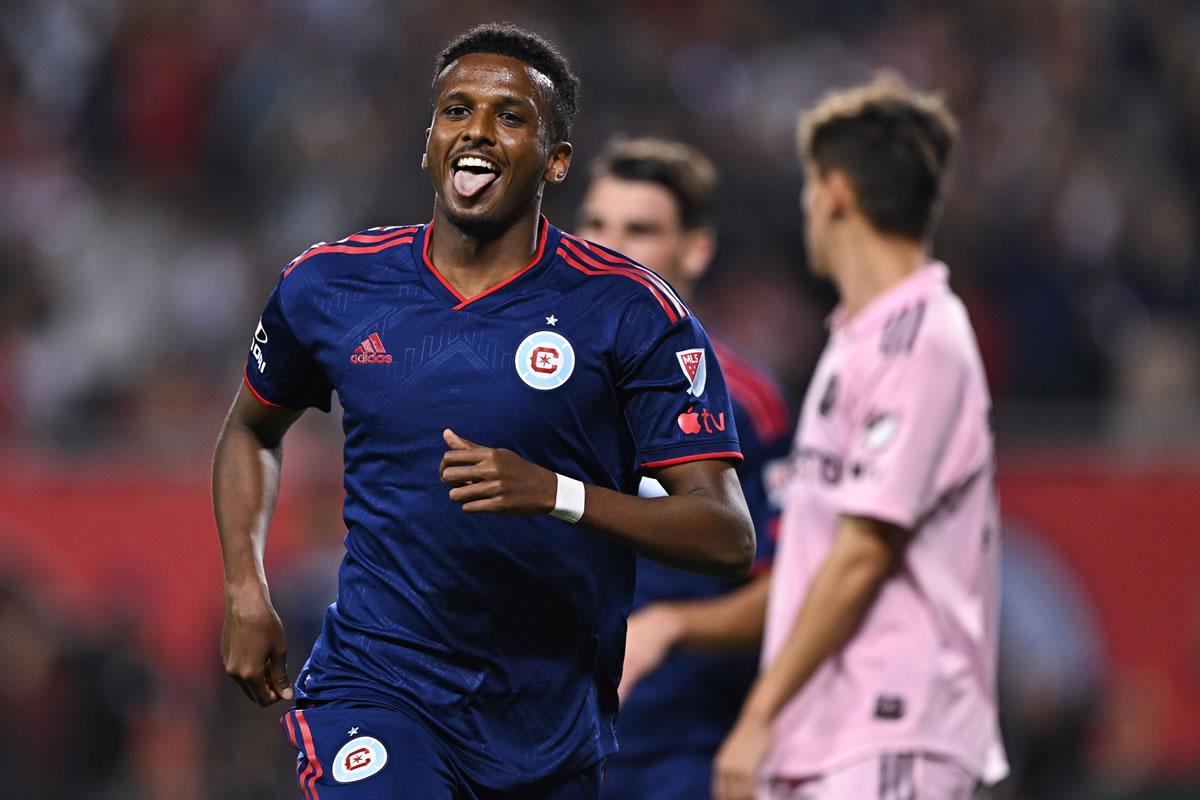 Maren Haile Selassie, el otro suizo del Chicago Fire, se lució con dos goles y destrozó al Inter Miami.