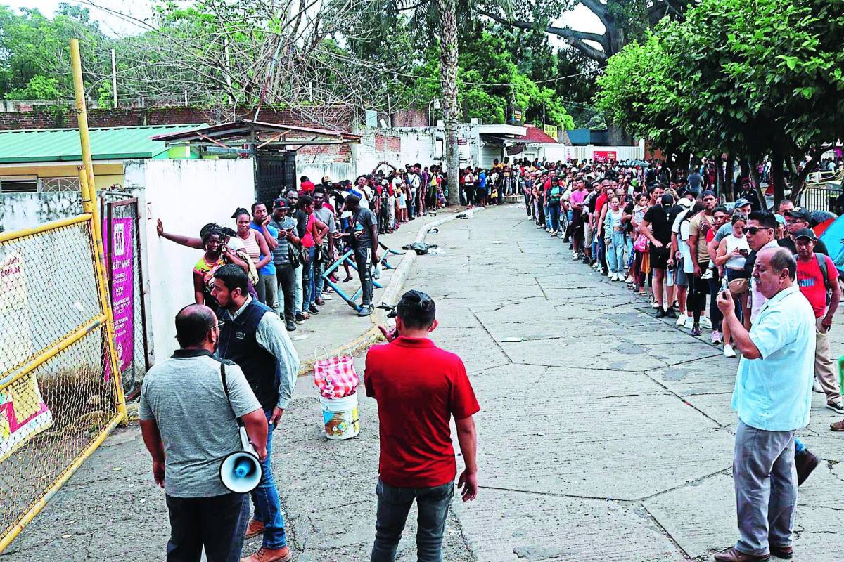 La frontera entre Guatemala y México está saturada.