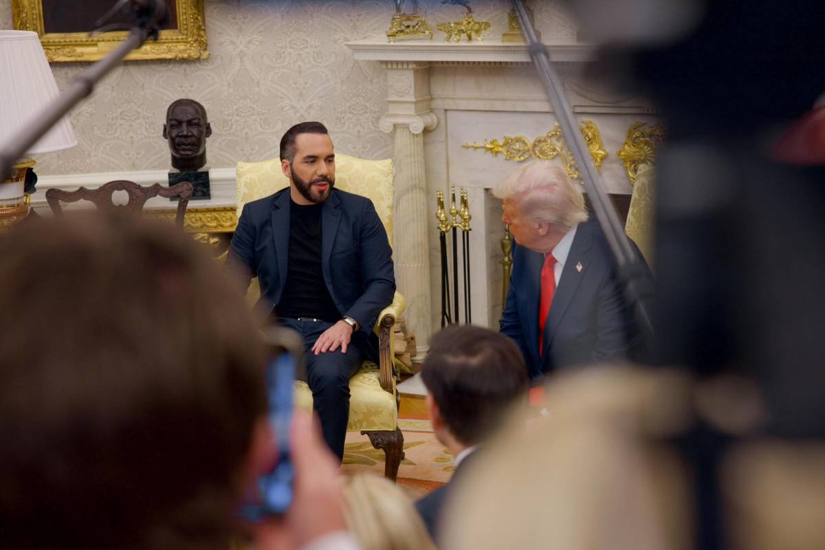 Las imágenes del encuentro entre Trump y Bukele en la Casa Blanca