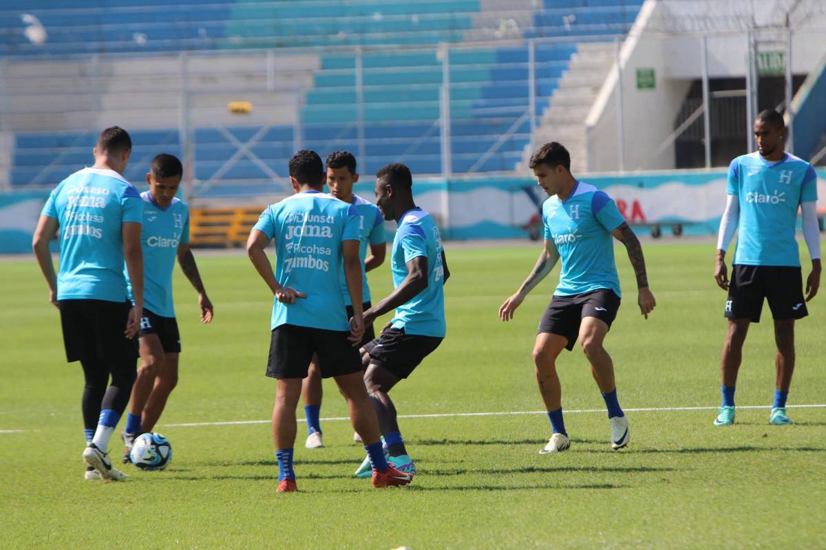 La selección de Honduras realizó su último microciclo en el estadio Nacional Chelato Uclés.