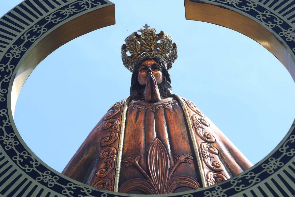 Imagen de la Virgen de Suyapa en Tegucigalpa, Honduras.