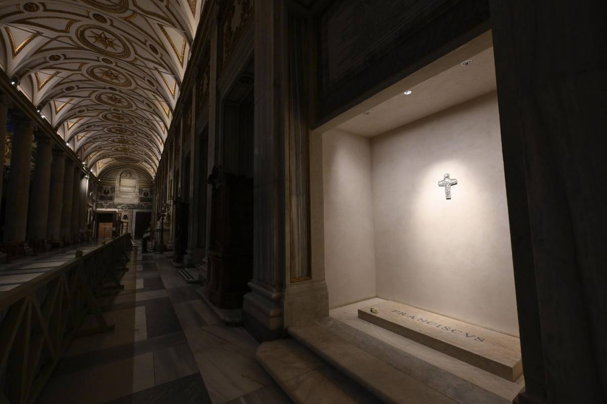 Las primeras imágenes de la tumba de Francisco en la basílica Santa María la Mayor