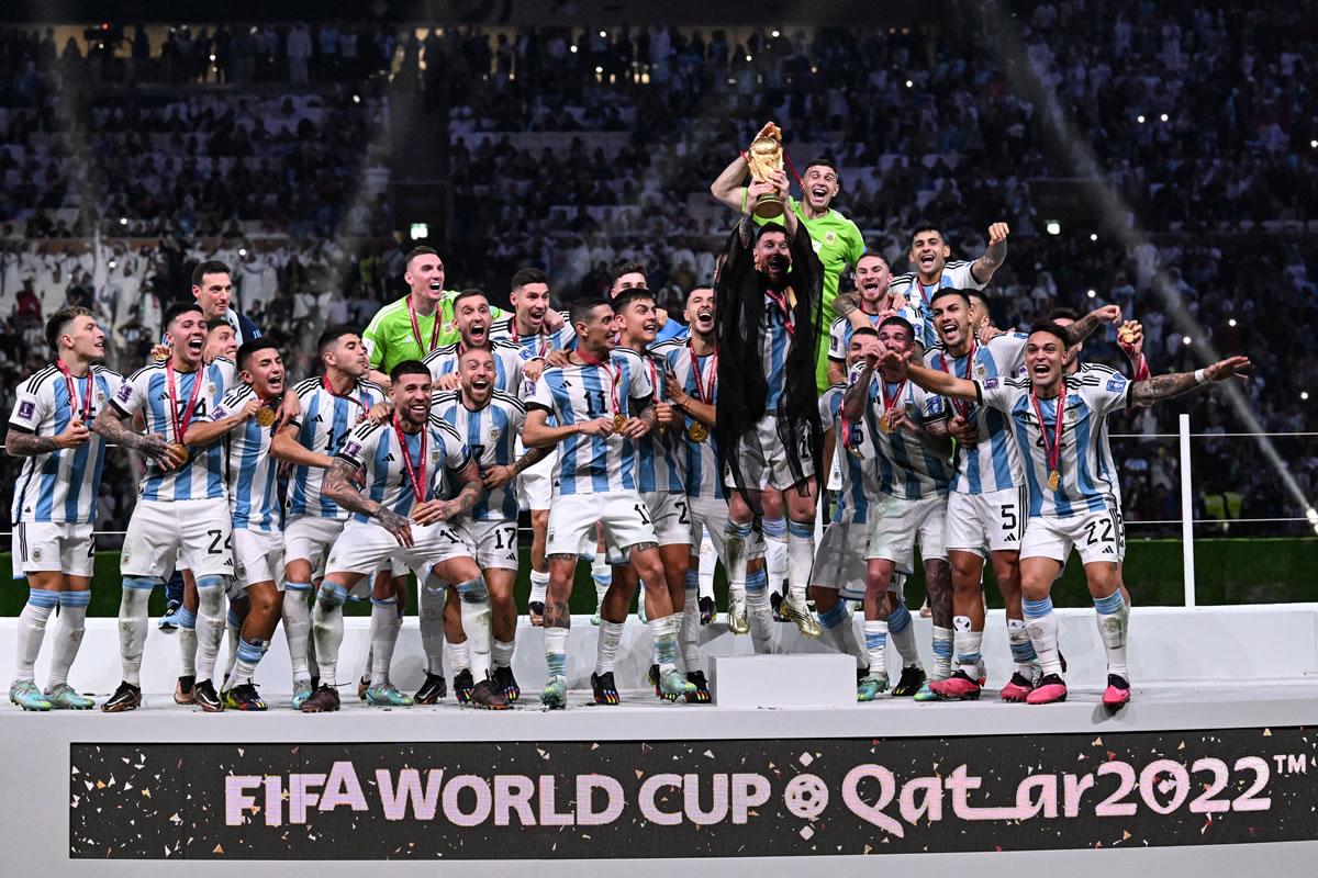 Argentina conquistó la Copa del Mundo en Qatar.