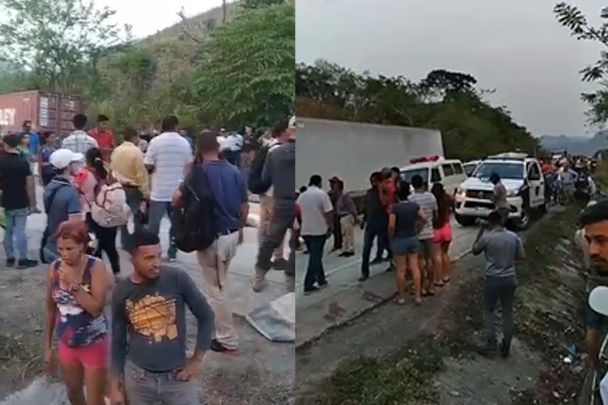 Al menos siete muertos en accidente entre rastra y volqueta en Copán