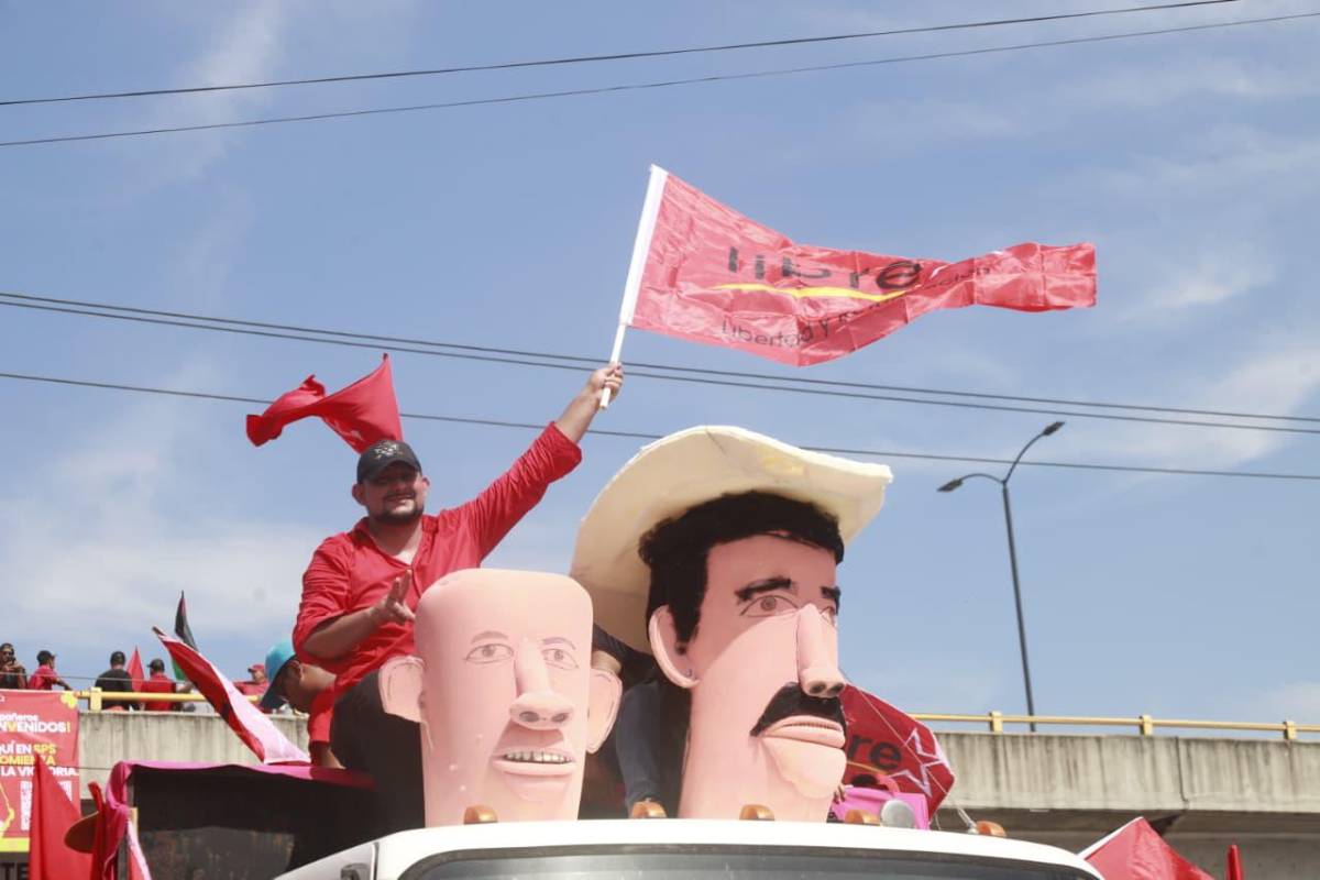 Imágenes: militancia de Libre se hace sentir en San Pedro Sula