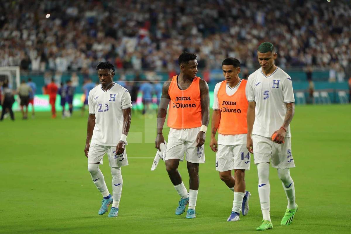 Honduras no pudo realizar un tan solo remate al arco de Argentina.