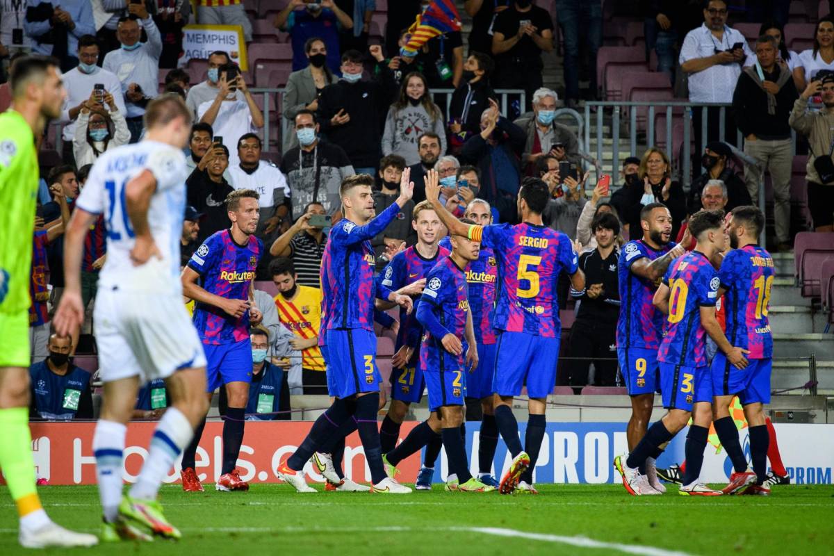 El FC Barcelona sumó su primera victoria en la Liga de Campeones al vencer 1-0 al Dinamo de Kiev.