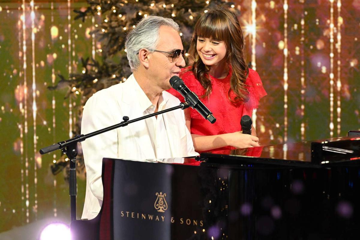 Virginia Bocelli es la menor de los hijos de Andrea Bocelli y a pesar de su corta edad es cantante.