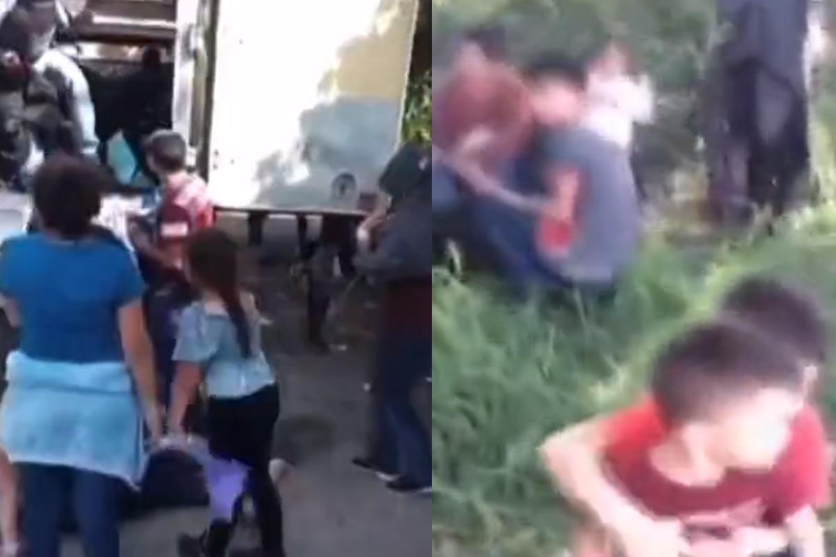 Hallan a 57 hondureños en tráileres abandonados en México