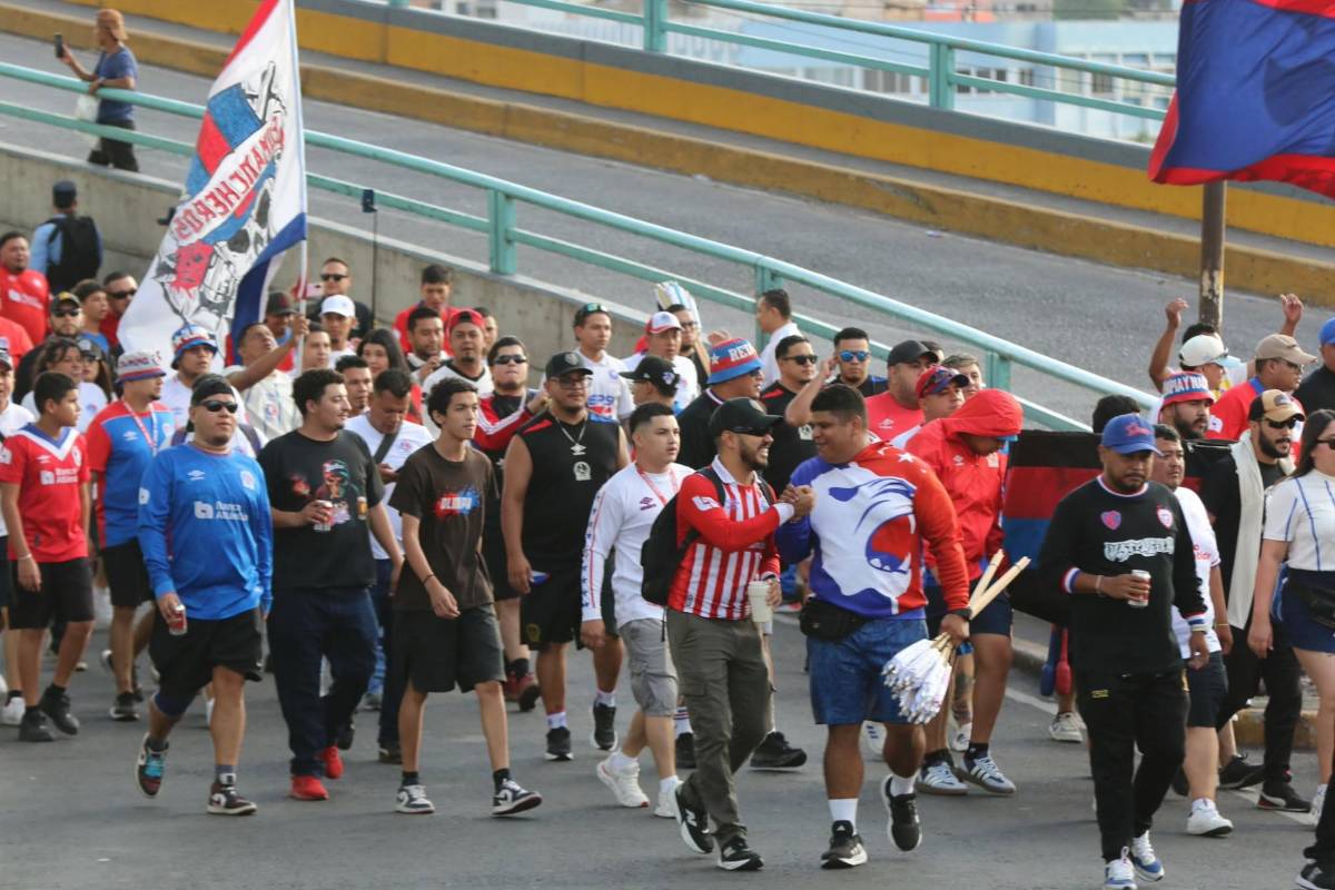 ¡Nadie lo esperaba! Barras de Olimpia y Saprissa protagonizan insólito momento en Tegucigalpa