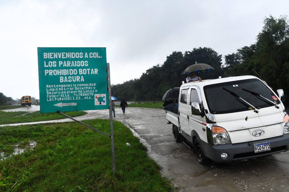 Frente frío con lluvias causa estragos en barrios bajos de San Pedro Sula