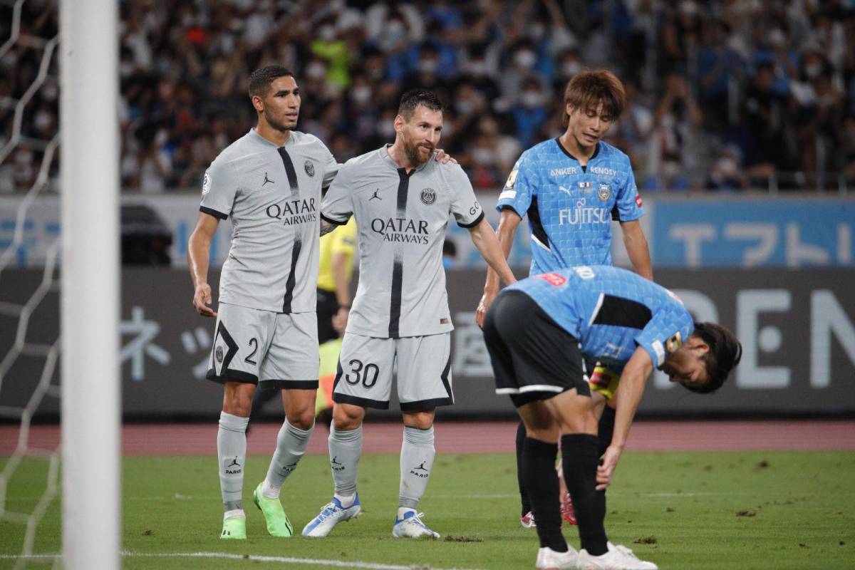 Con Messi como figura el PSG derrota al Kawasaki Frontale en su gira por Asia