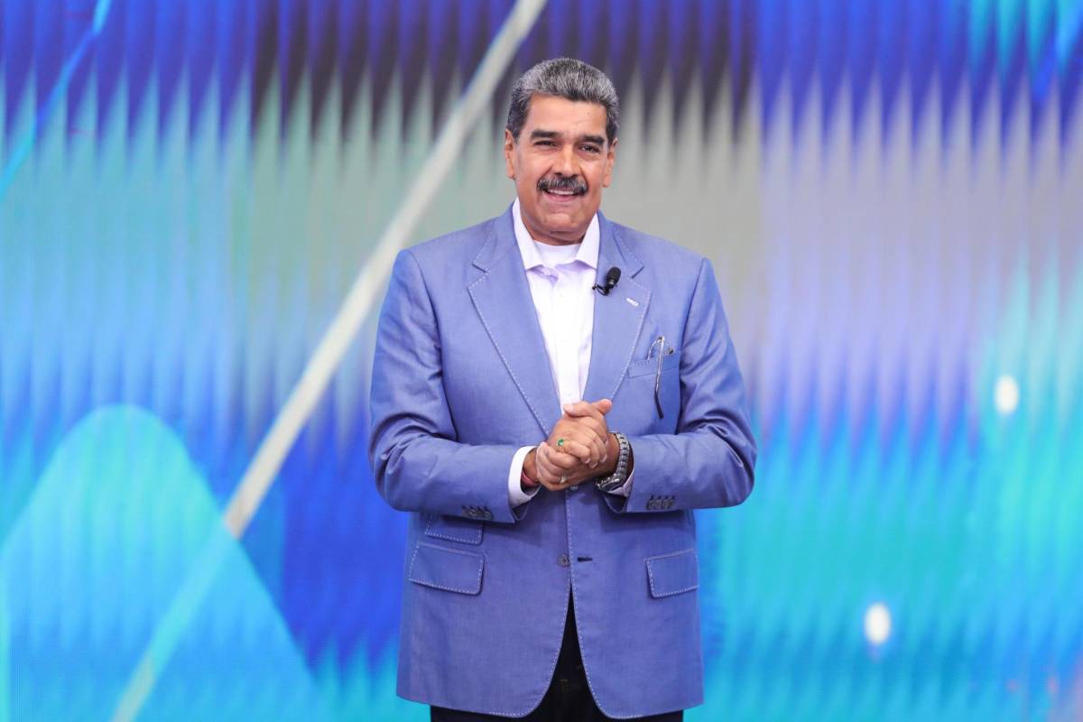 El presidente de Venezuela, Nicolás Maduro, durante el programa de televisión Con Maduro +.