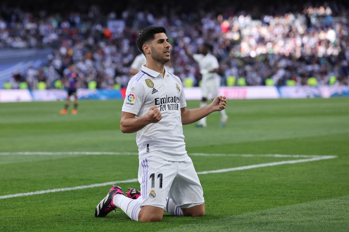 Marco Asensio hizo el 5-0 del Real Madrid ante Valladolid.