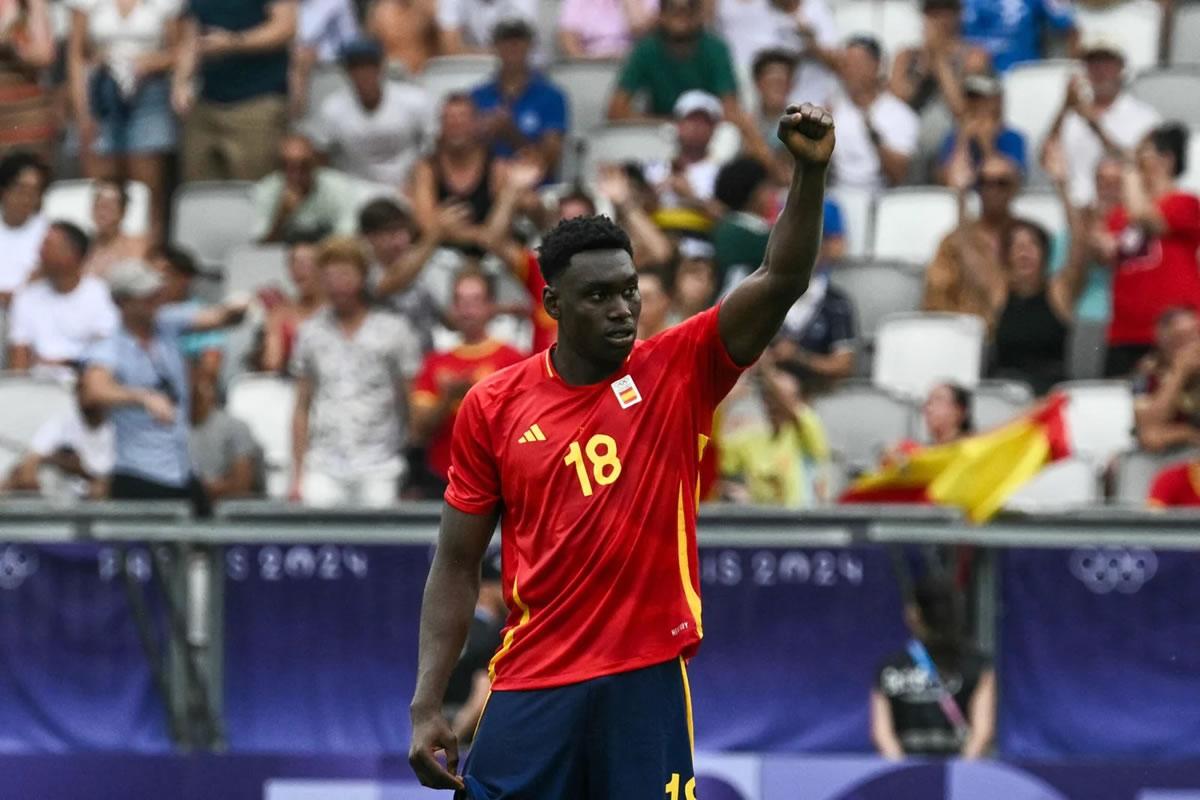 Samu Omorodion ganó la medalla de oro con la Selección de España en los Juegos Olímpicos de París 2024.