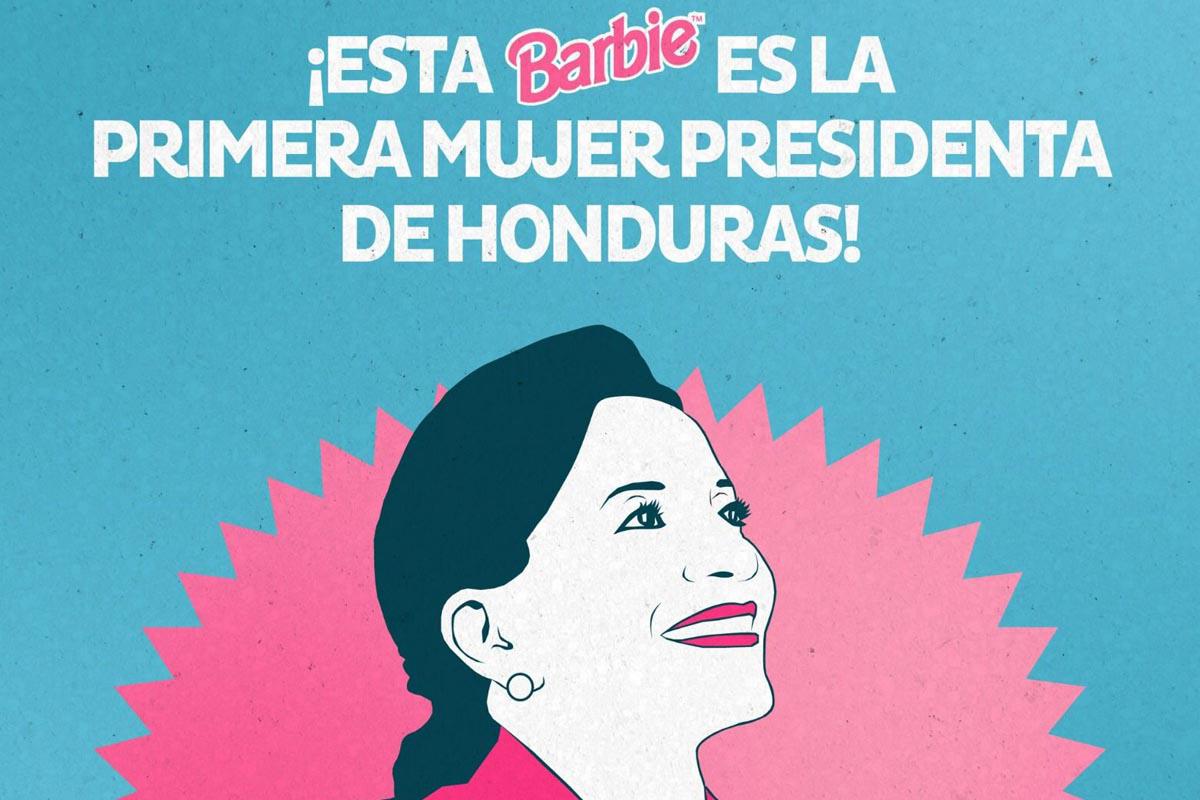 Xiomara Castro es la primera “Barbie” en ser presidenta de Honduras